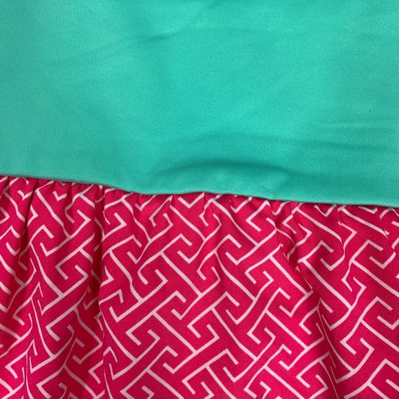 MSC Pull On Stretch Skirt NWOT Pink Blue M L Pull On Casual - Picture 3 of 4